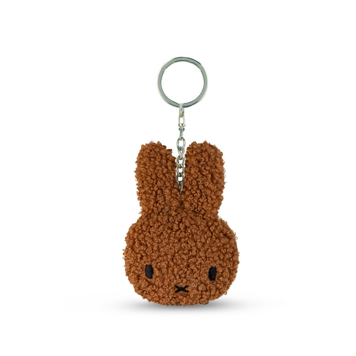 Brown, fuzzy bunny keychain.