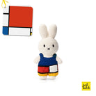 Crocheted Miffy doll in Mondrian-inspired outfit.