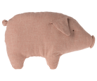 Stuffed pink pig toy.