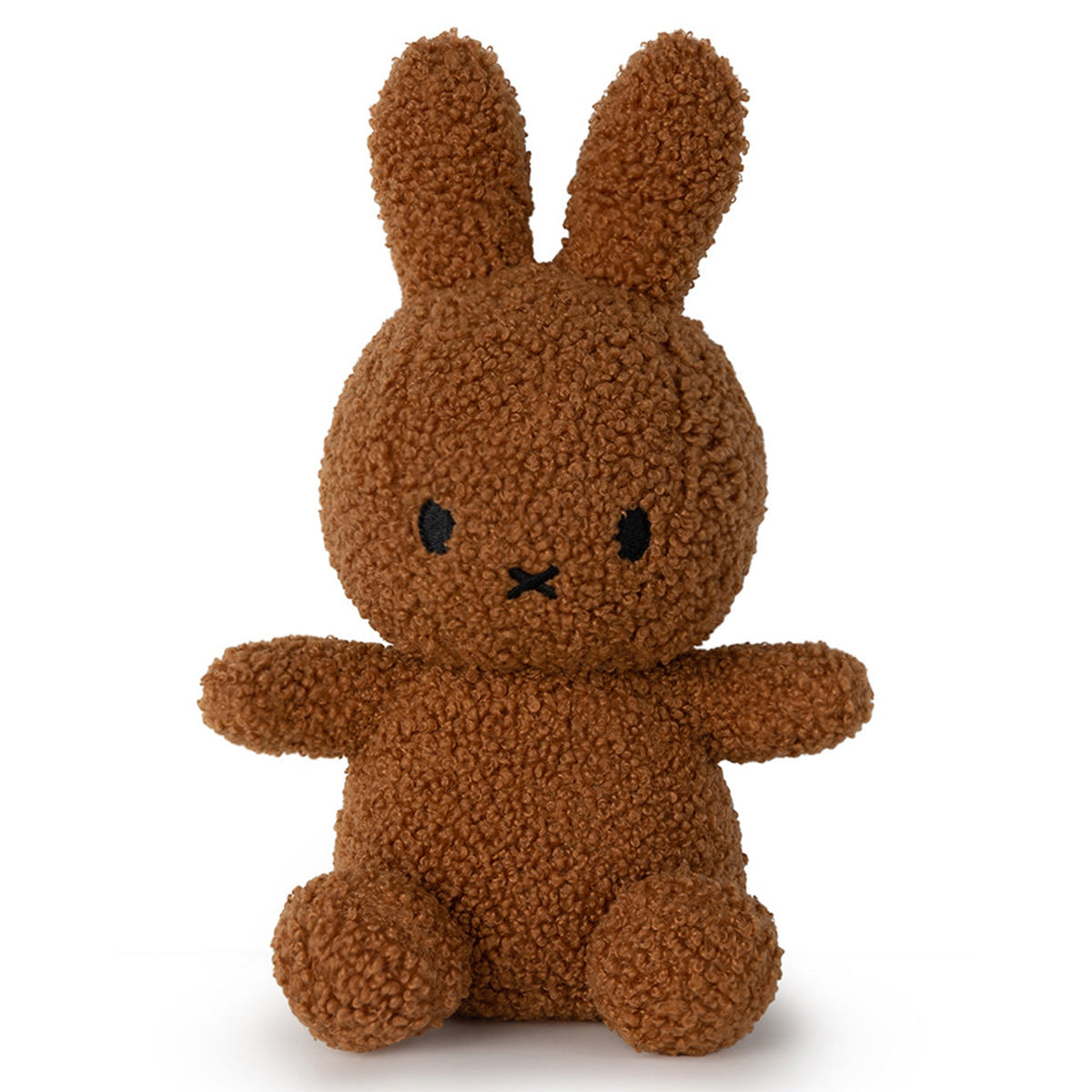 Brown Miffy plush toy.