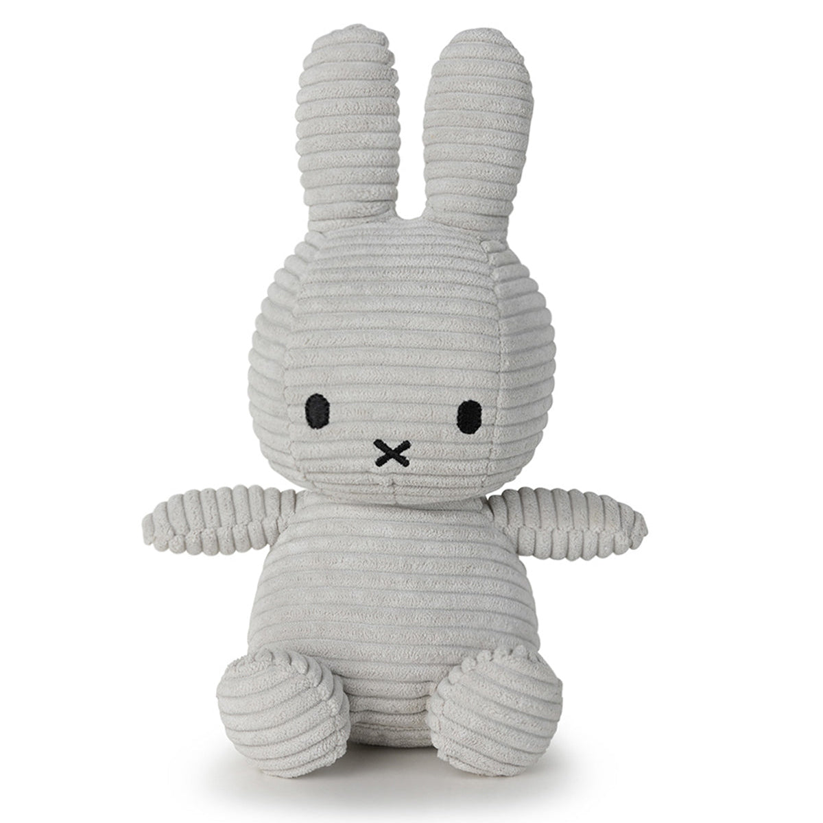 Gray corduroy Miffy plush.
