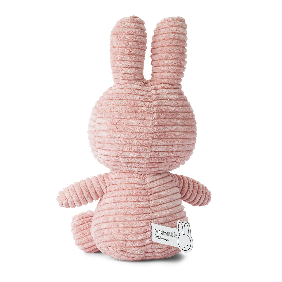 Pink corduroy Miffy plush.