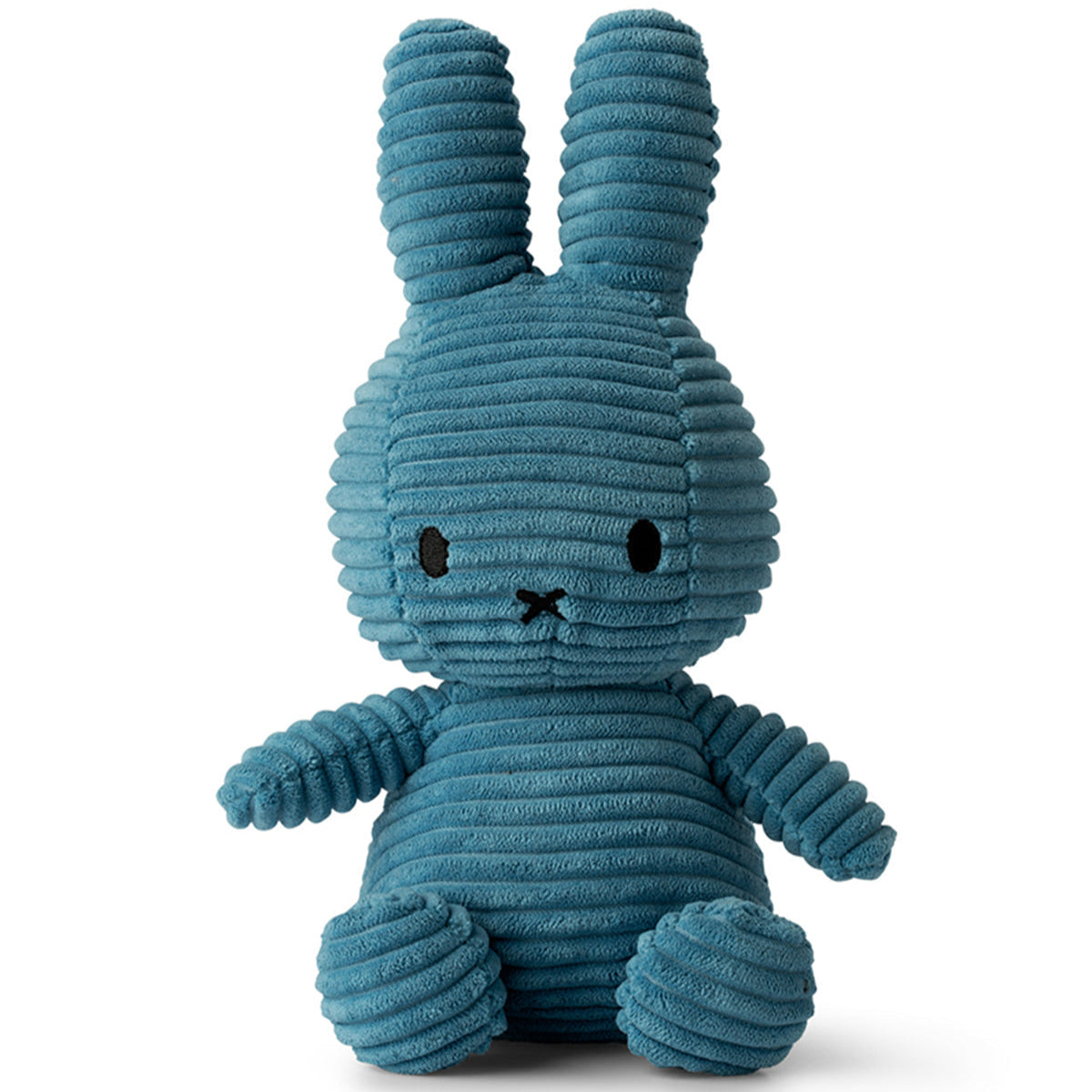 Blue corduroy Miffy plush.