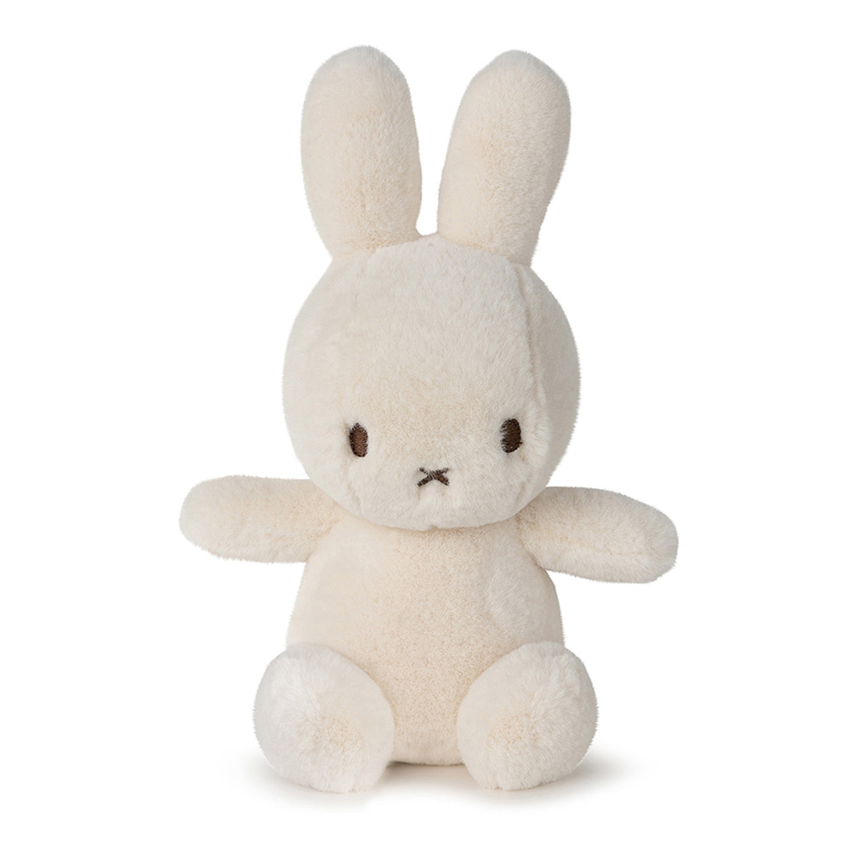 Cream-colored Miffy plush toy sitting upright.
