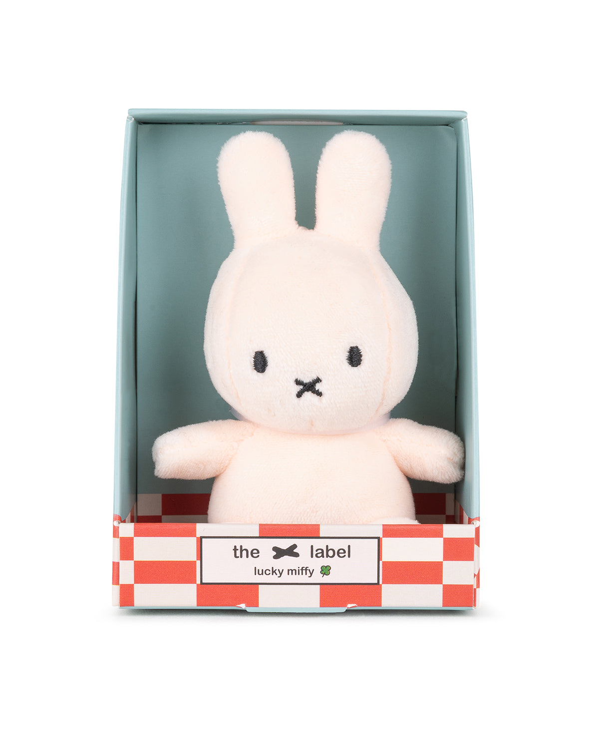 Miffy plush toy in a gift box.