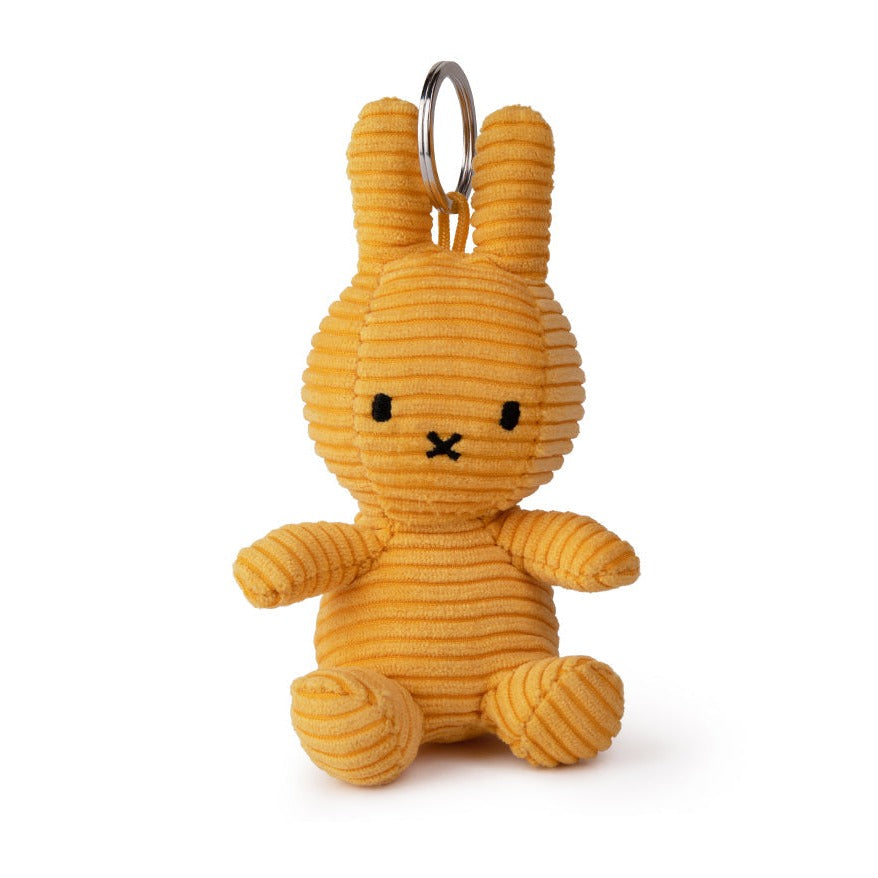 Corduroy Miffy bunny keychain.