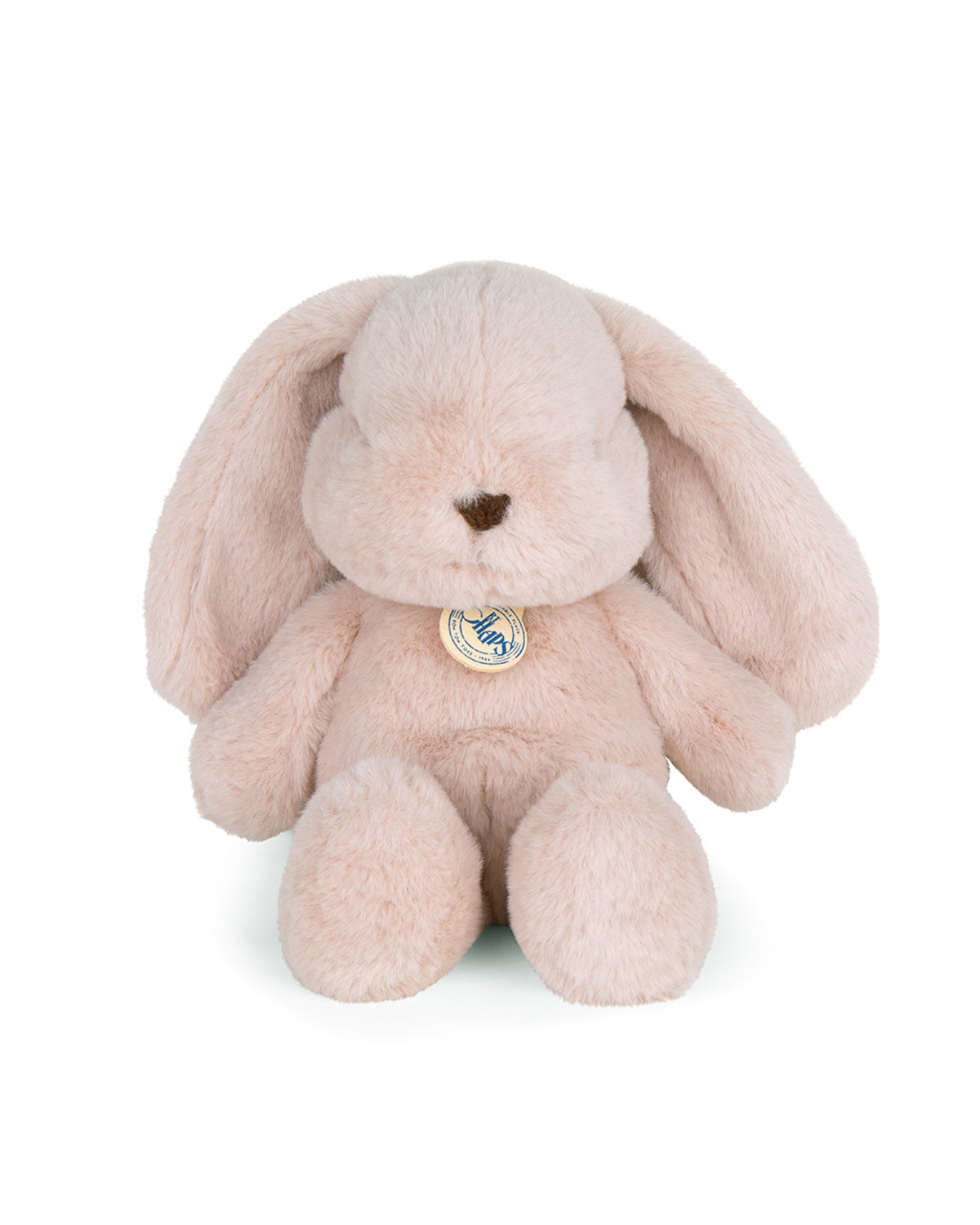 Light pink plush bunny toy.