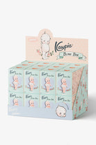 Kewpie set blind box packaging with a pink character on a light blue background
