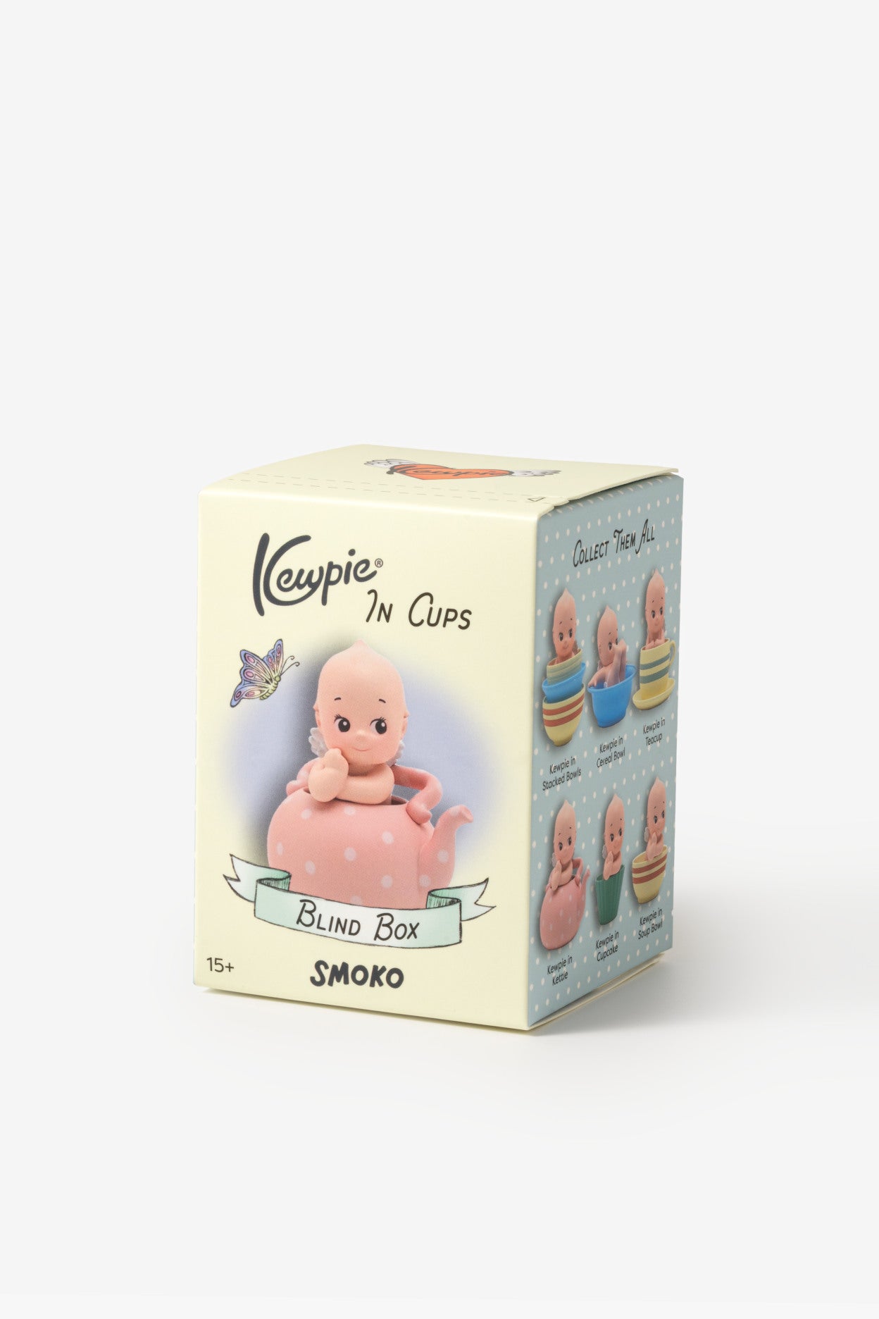Kewpie blind box packaging on a white background