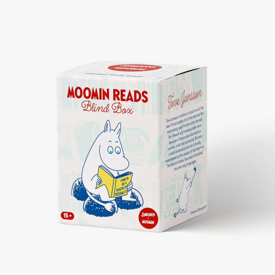 Moomin-themed product box on a white background