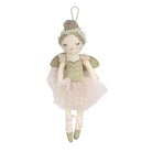 Stuffed ballerina doll with a pink tutu.