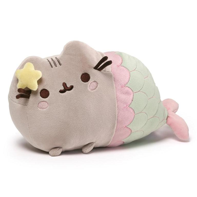 Pusheen mermaid plush toy.