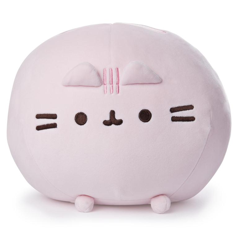 Pink Pusheen plush toy.