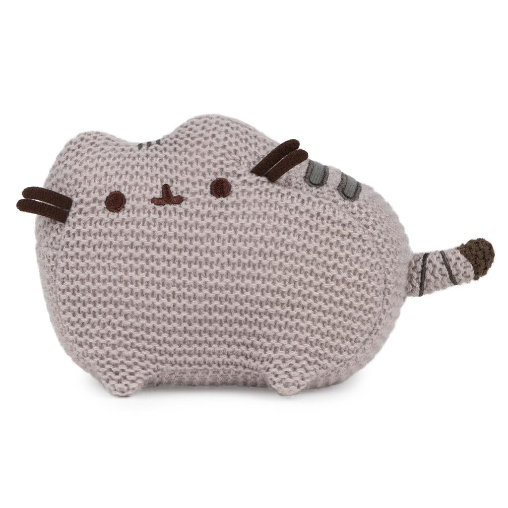A Pusheen cat stuffed animal.