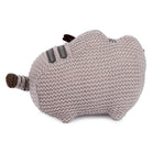 Knitted, gray Pusheen plushie.