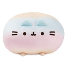 Round, pastel-colored Pusheen plush with embroidered face.