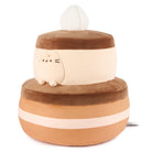 Stuffed two-tiered cake toy with Pusheen face.