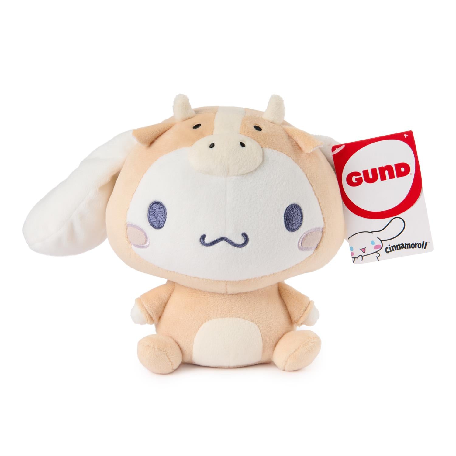 Plush toy with a GUND tag on a white background