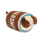 Stuffed plush toy shaped like a Hershey's chocolate bar with a dog's head.