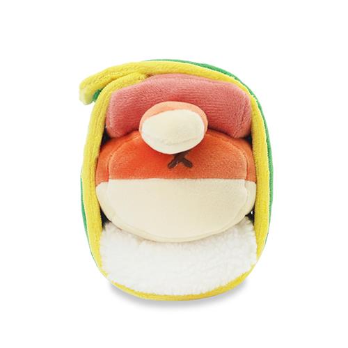 Stuffed toy shaped like a taco.