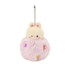 Plush keychain with a cute design on a white background