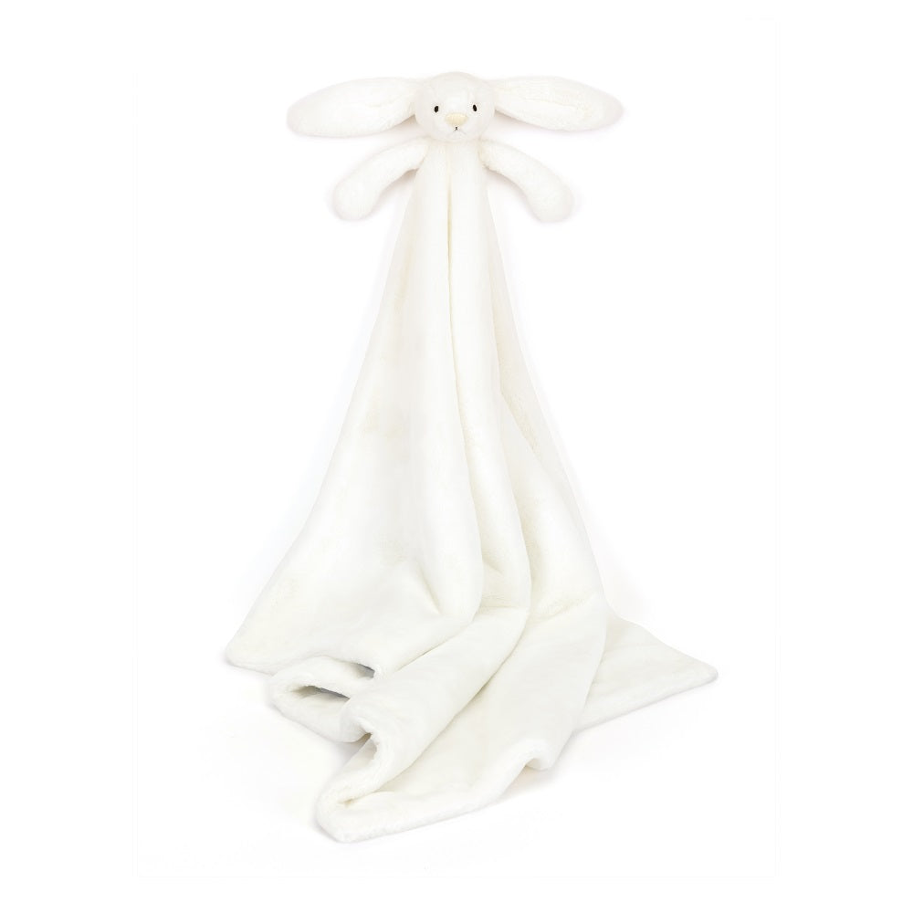 White bunny plush security blanket.