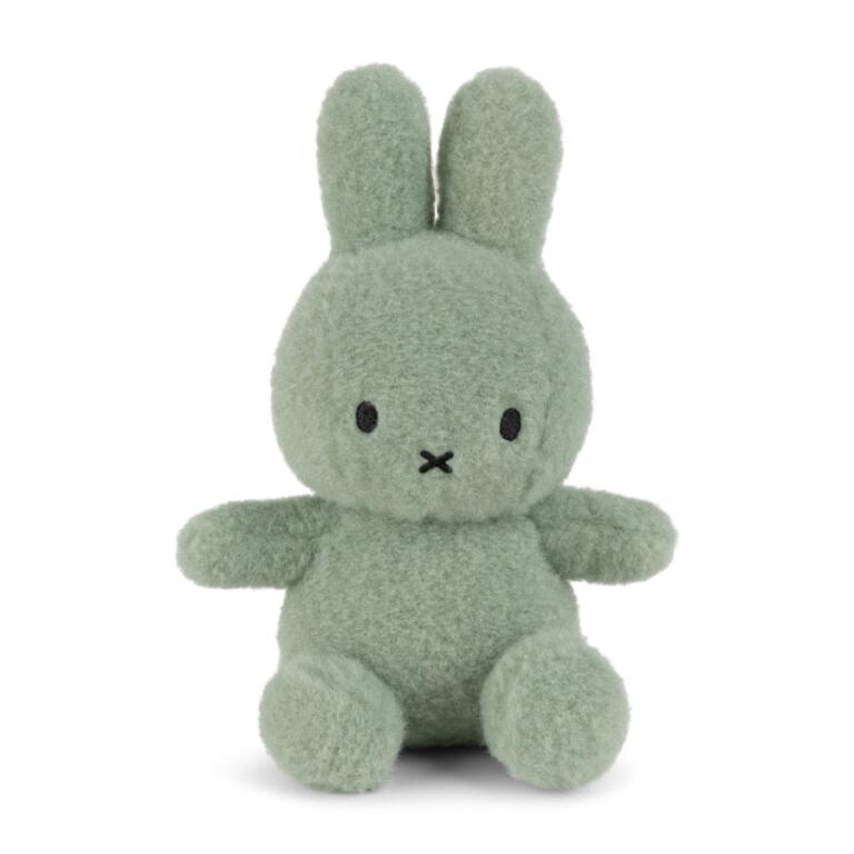 Green Miffy plush toy sitting upright.