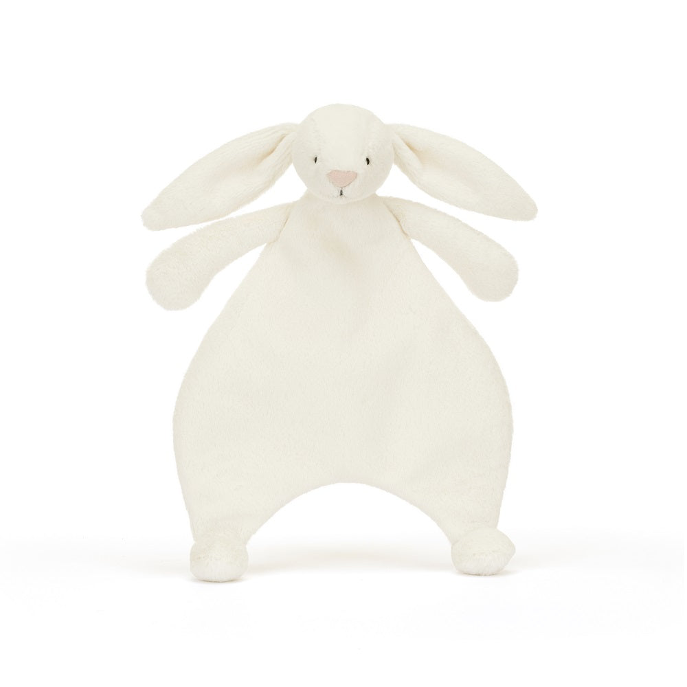 White bunny-shaped soft toy.