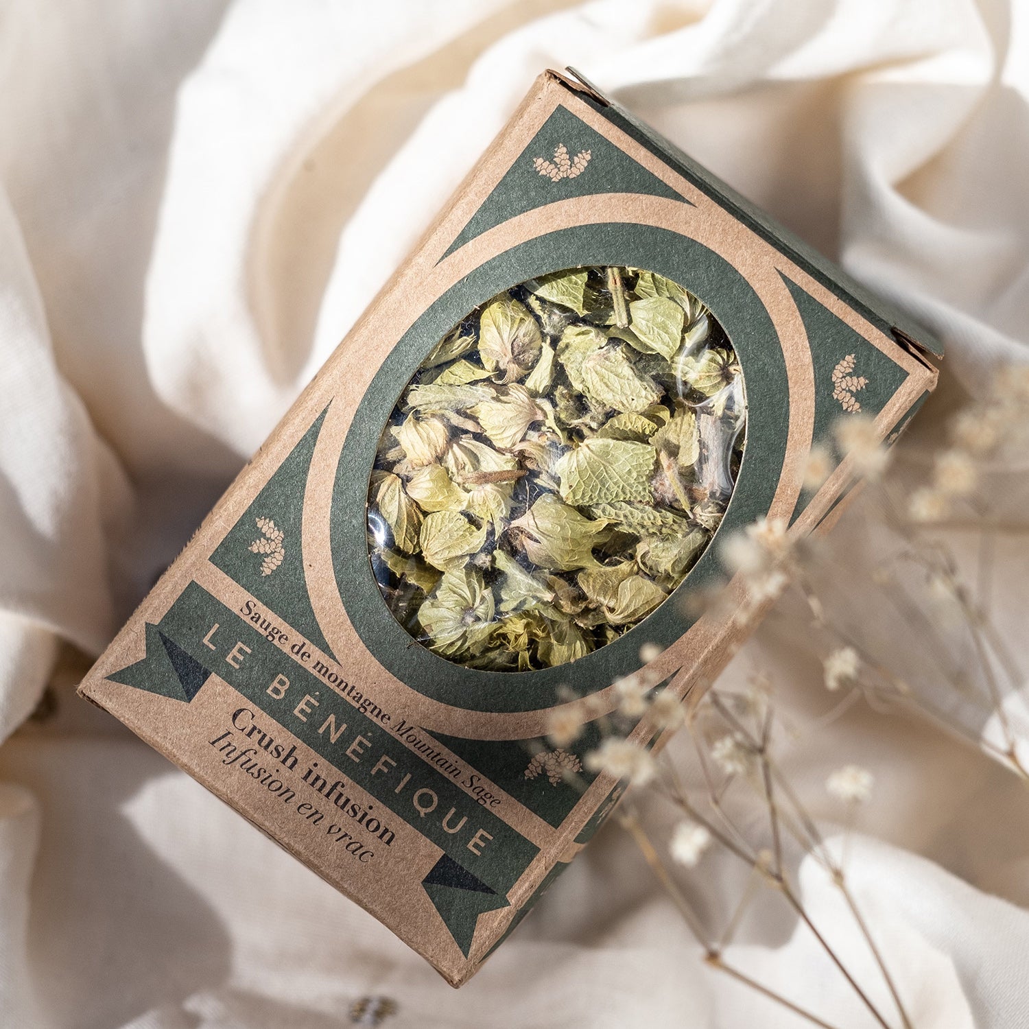Box of mountain sage tea.