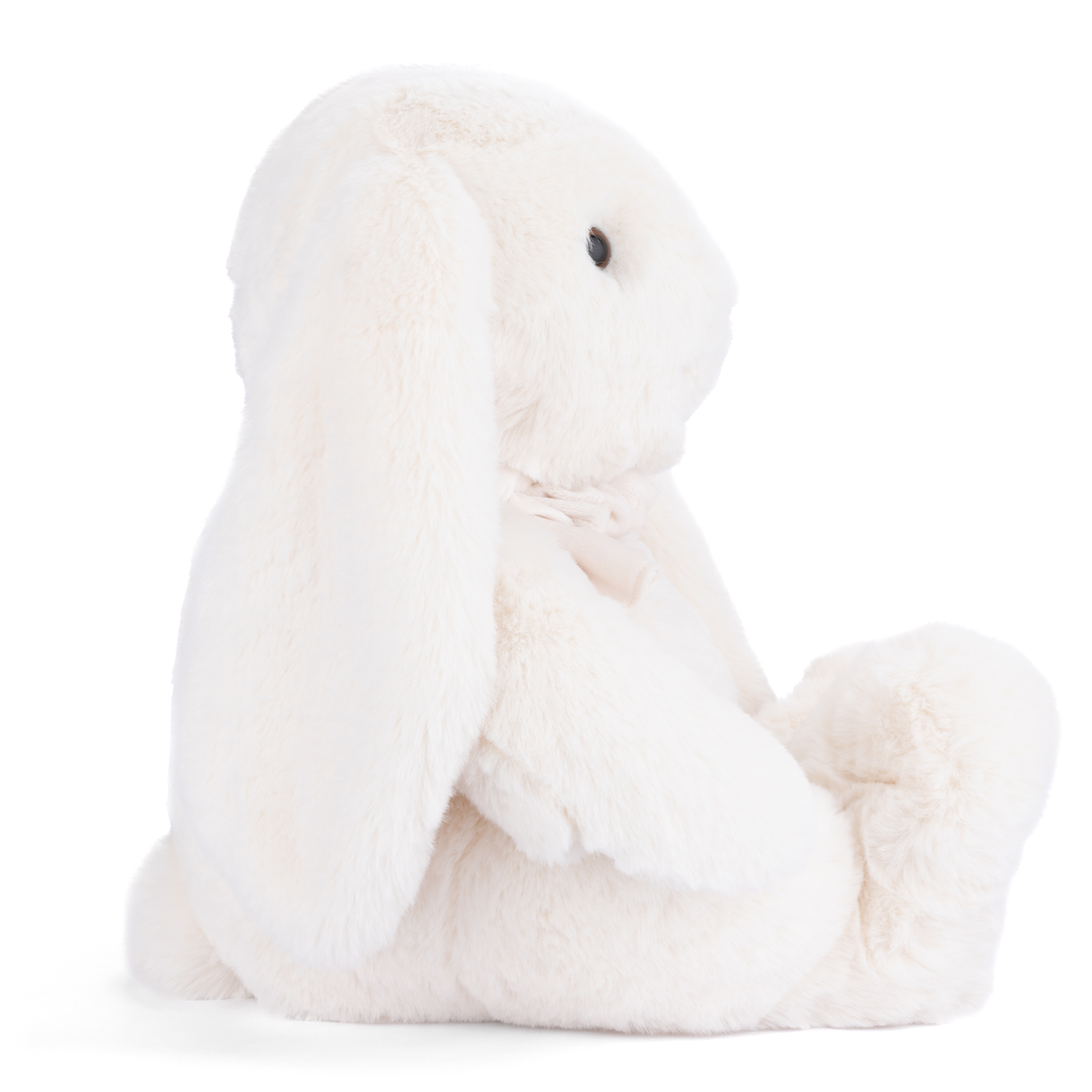 White plush toy on a white background
