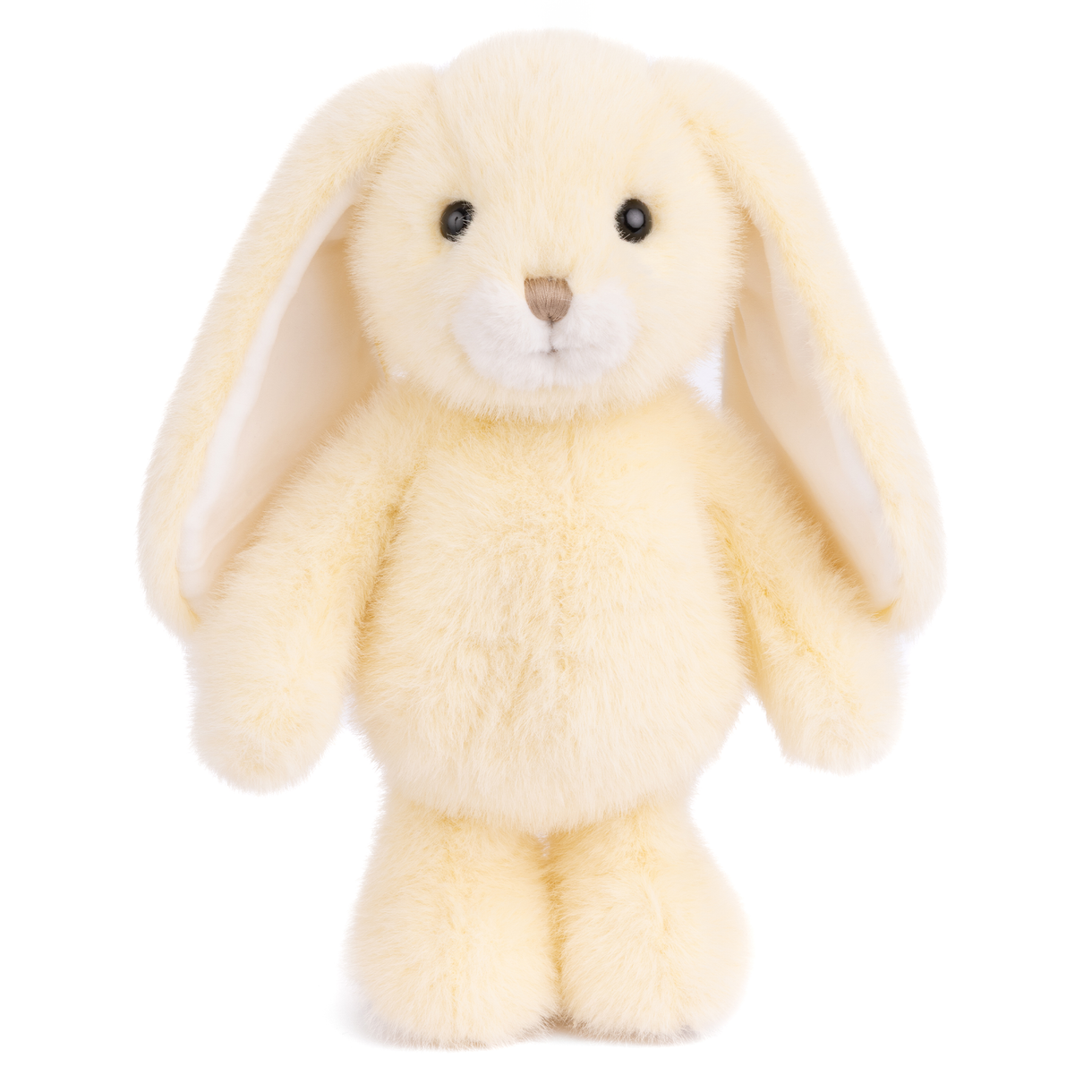 Plush toy rabbit on a white background