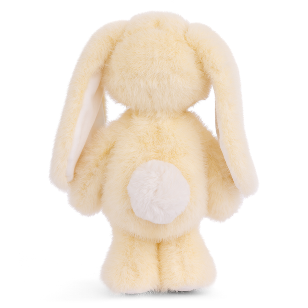 Plush toy rabbit on a white background