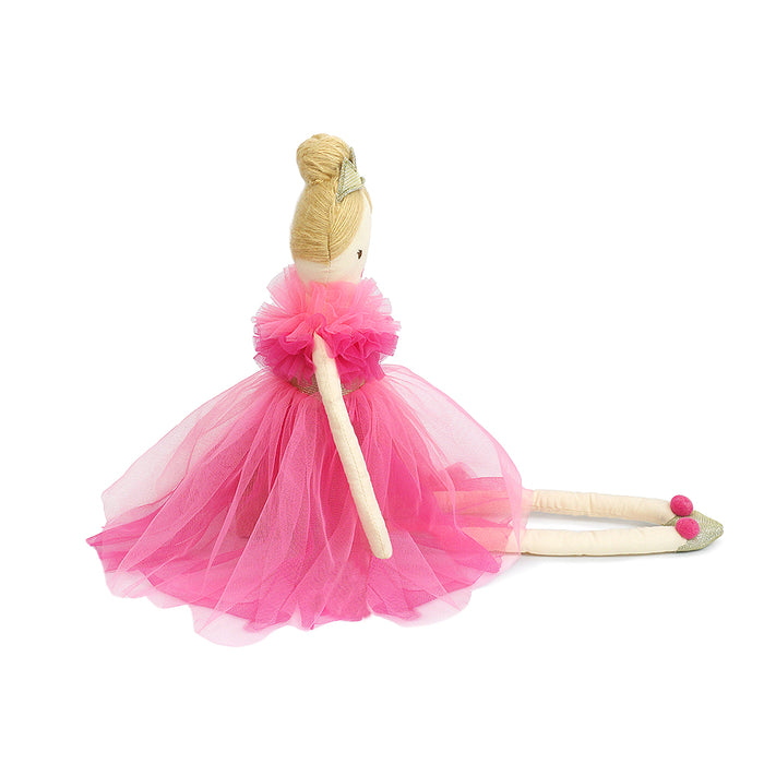 Pink tulle dress plush doll.