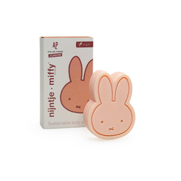 Miffy rabbit-shaped soap with packaging.