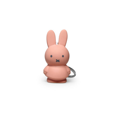 Pink Miffy bunny keychain.