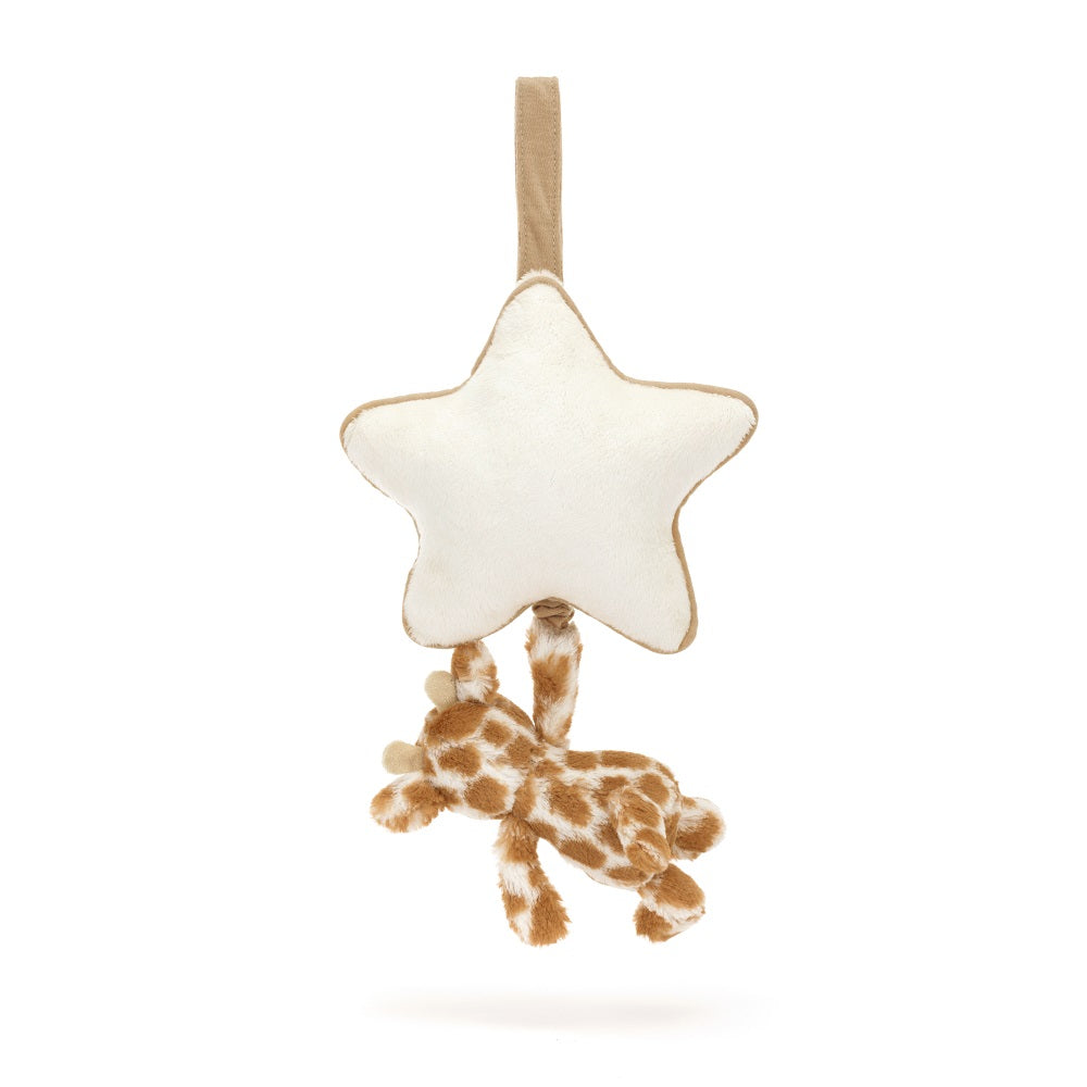 Stuffed star toy with giraffe.