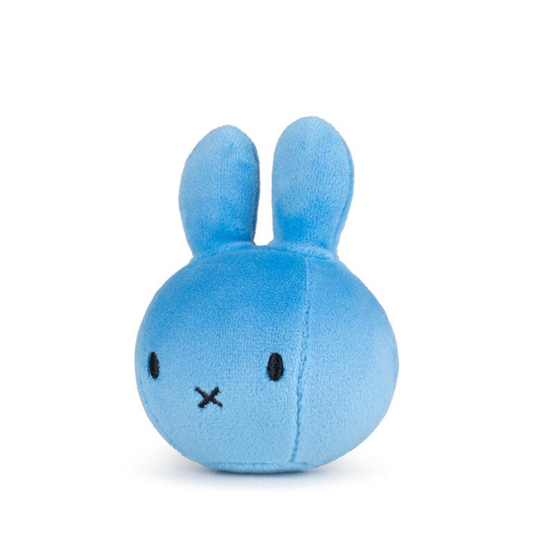 Blue Miffy plush toy with embroidered facial features.