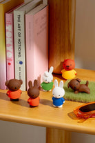 Set of colorful animal figurines of miffy and friends
