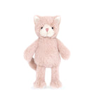 A pink stuffed cat.