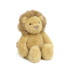 Stuffed lion toy with light brown fur.