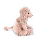Plush pink poodle toy.