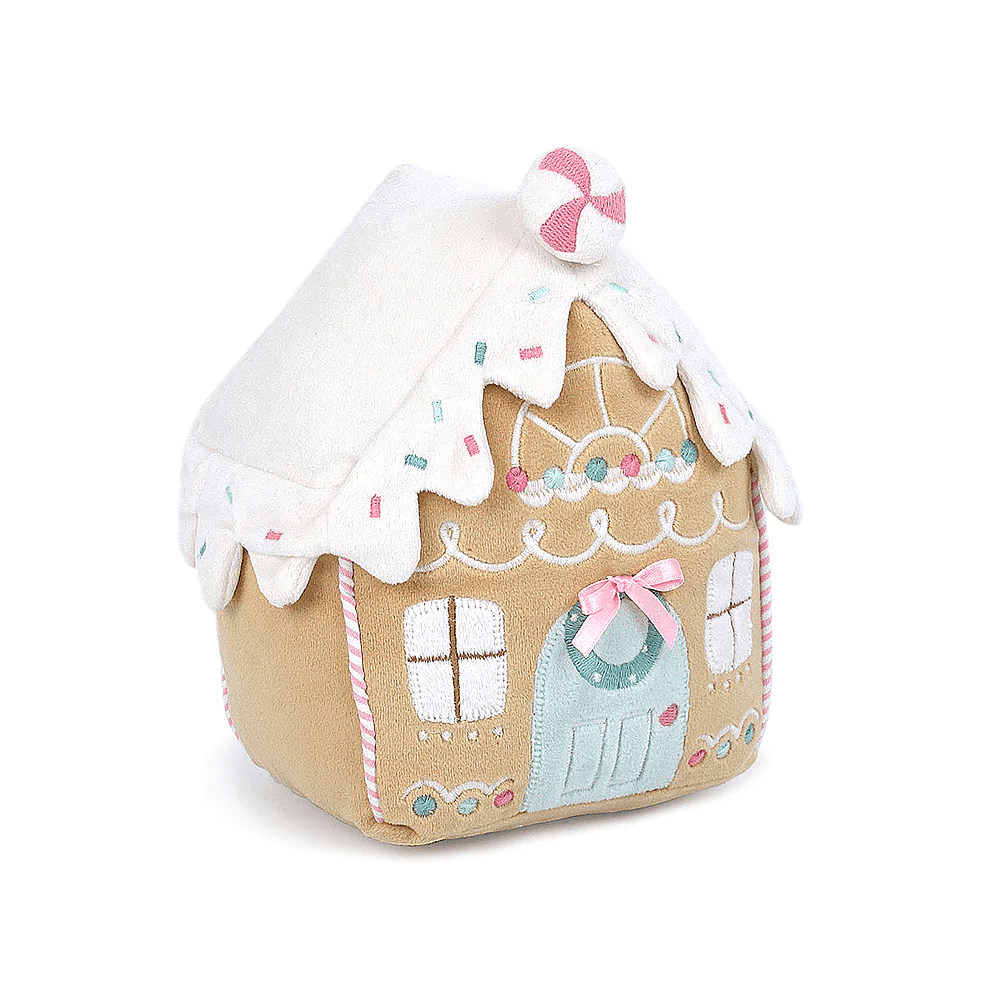 Plush gingerbread house.