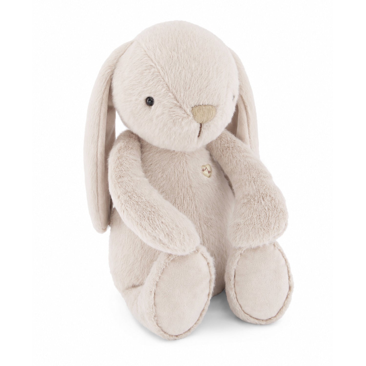 Plush bunny toy on a white background