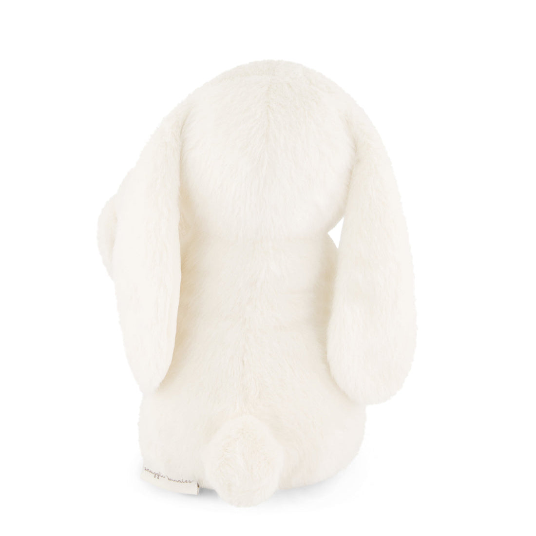 White earbud on a white background
