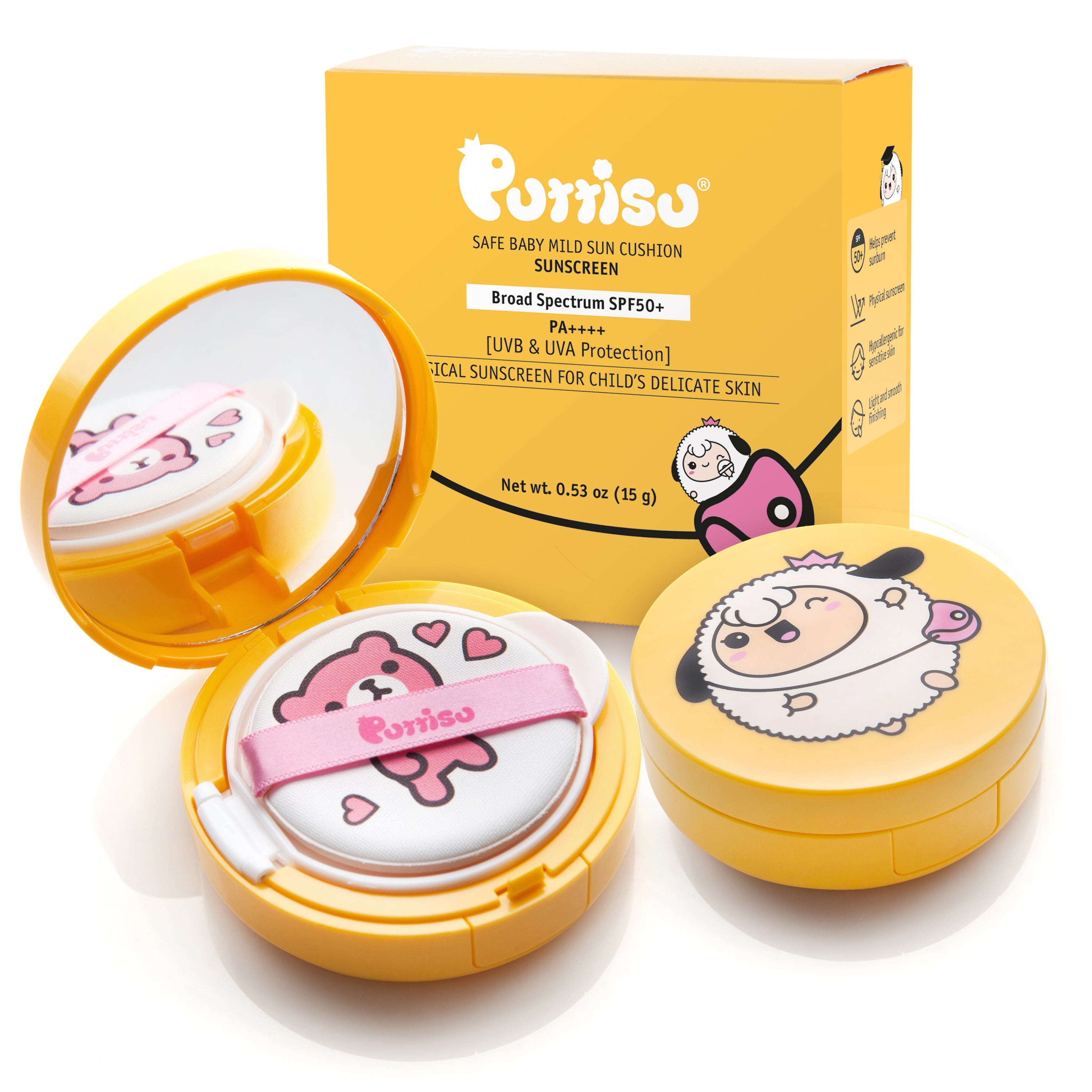 Purriso sun cushion products for children.