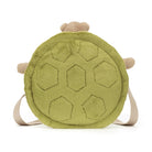 Green plush turtle backpack.