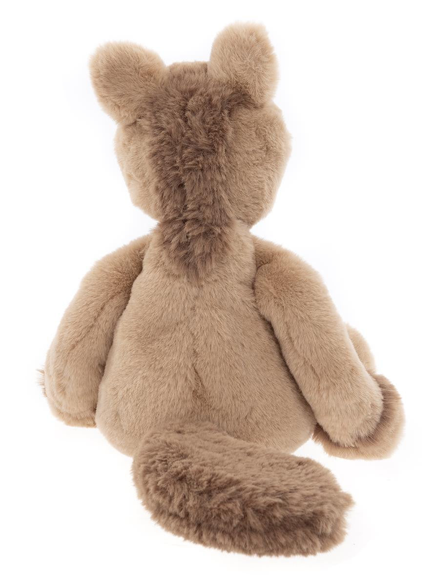 Textured teddy bear with a soft brown color
