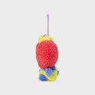 Plush red and yellow BT21 Tata keychain.