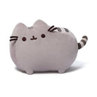 Gray plush Pusheen cat lying down.