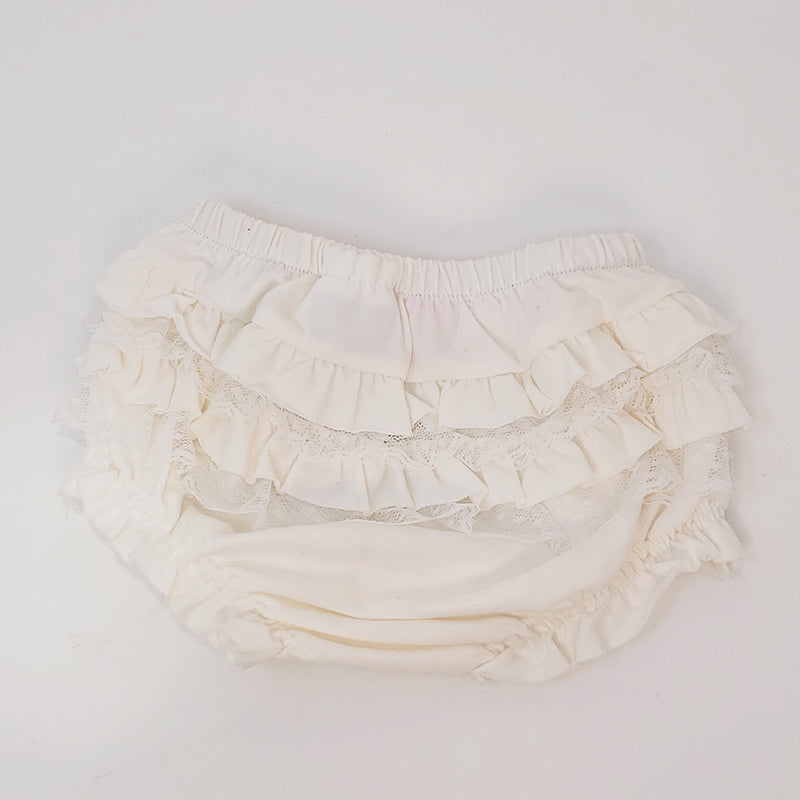 Knit Knickers-White 2-4M